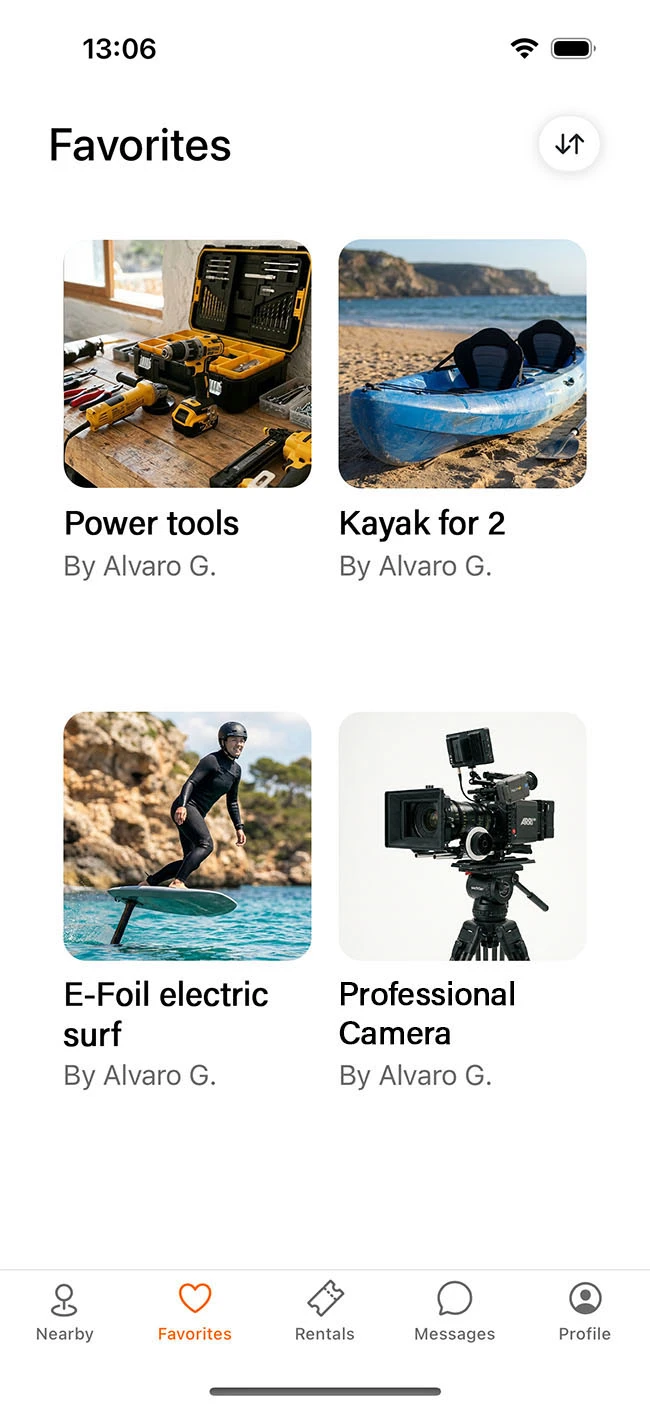 Beylo app favourites